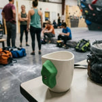Ceramic Mug Handmade Textured Climbing Hold Grip