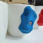Ceramic Mug Handmade Textured Climbing Hold Grip