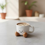 Ceramic Mug Smiling Face Design 11.8 Fl Oz Capacity
