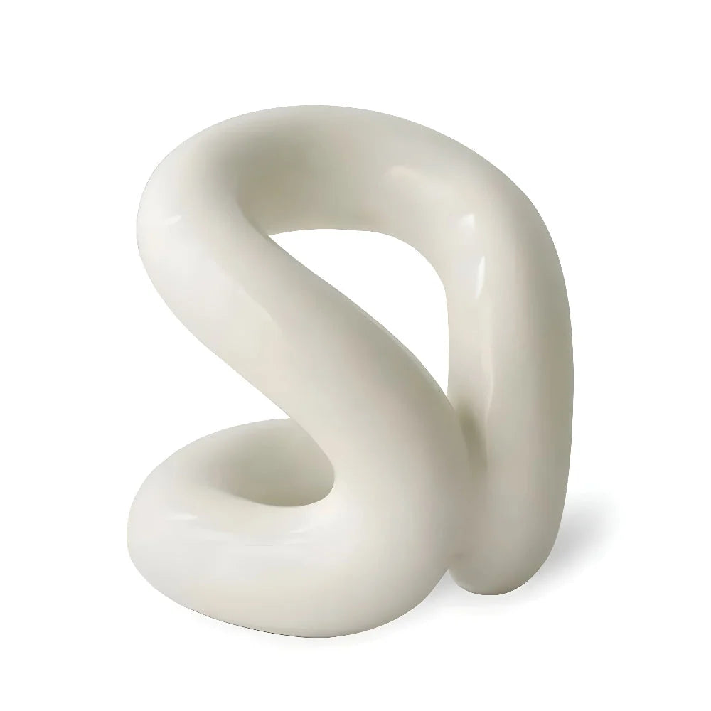 Ceramic Organizer Rope-Knot Design Space-Saving Shape