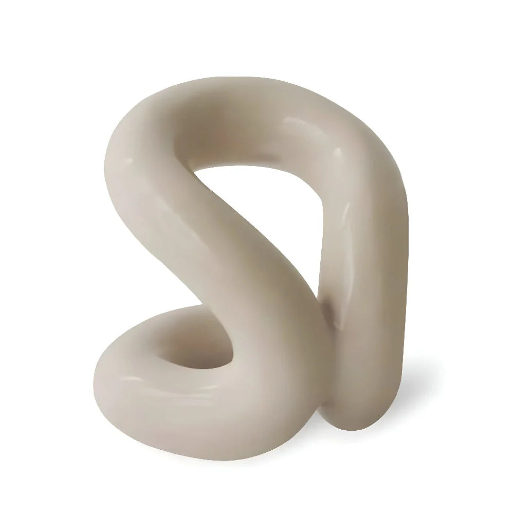 Ceramic Organizer Rope-Knot Design Space-Saving Shape