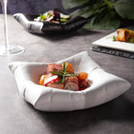 Ceramic Plate Pillow-Shaped Glazed Oven & Microwave Safe