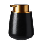 Ceramic Soap Dispenser Matte Finish One-Handed Pump Large Capacity