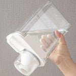 Cereal & Grain Storage Container Clear Stackable Flip-Top Lid
