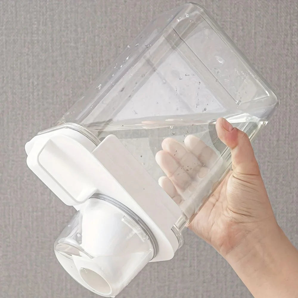 Cereal & Grain Storage Container Clear Stackable Flip-Top Lid