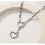 Chain Necklace Double-Layer Link Metal Design