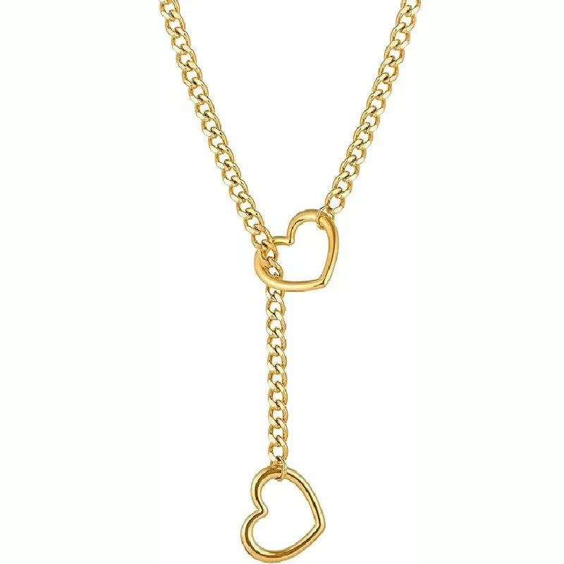 Chain Necklace Double-Layer Link Metal Design