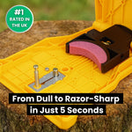 Chainsaw Sharpener Portable Clamp-Style Replaceable Stone