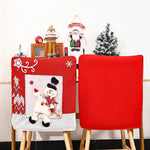 Chair Cover Santa Claus Motif Universal Fit Machine-Washable