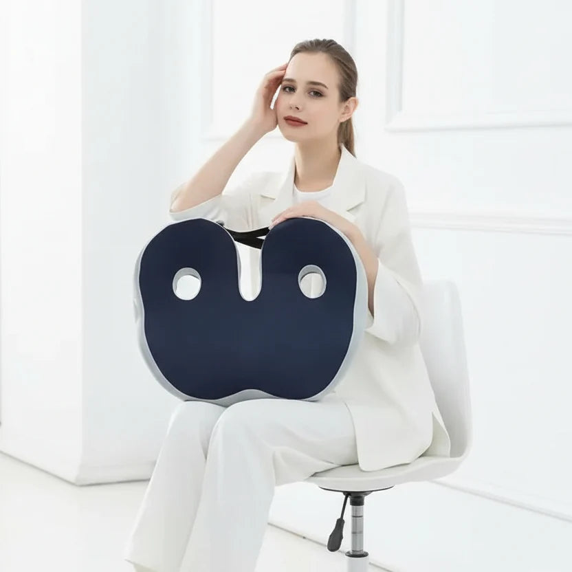 Chair Cushion Memory Foam Non-Slip Base Washable Cover