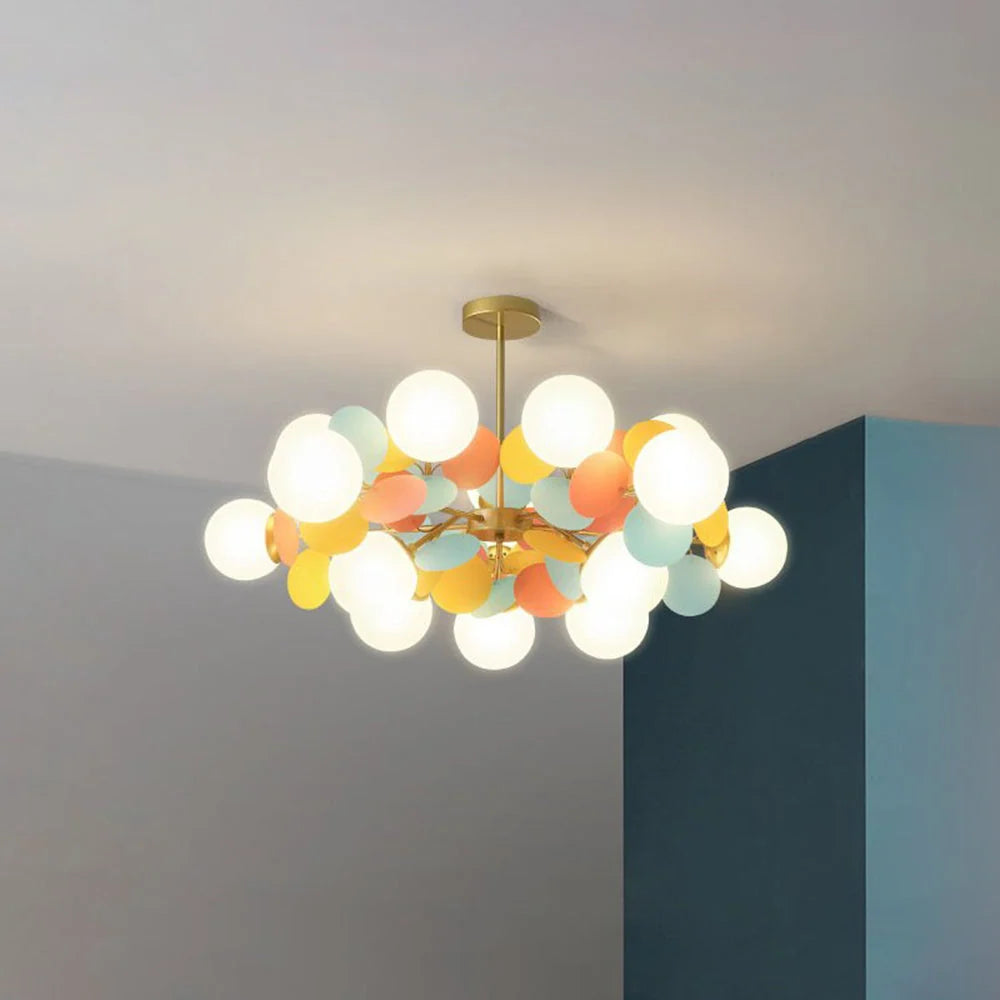 Chandelier Flower Branch Semi-Flush LED