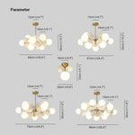Chandelier Flower Branch Semi-Flush LED