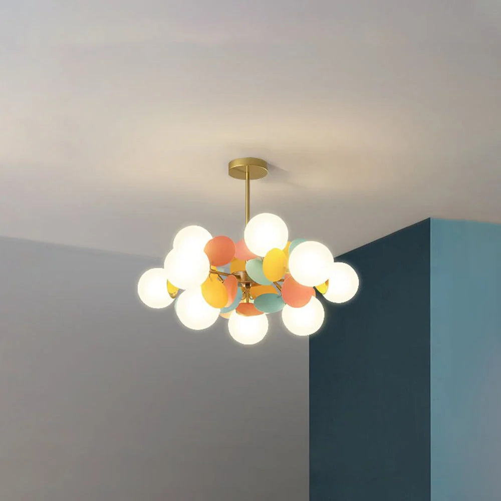 Chandelier Flower Branch Semi-Flush LED