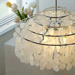 Chandelier Layered Shell Design Adjustable LED Light