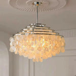 Chandelier Layered Shell Design Adjustable LED Light