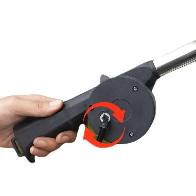 Charcoal Grill Fan Hand-Operated Lightweight Plastic