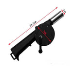 Charcoal Grill Fan Hand-Operated Lightweight Plastic