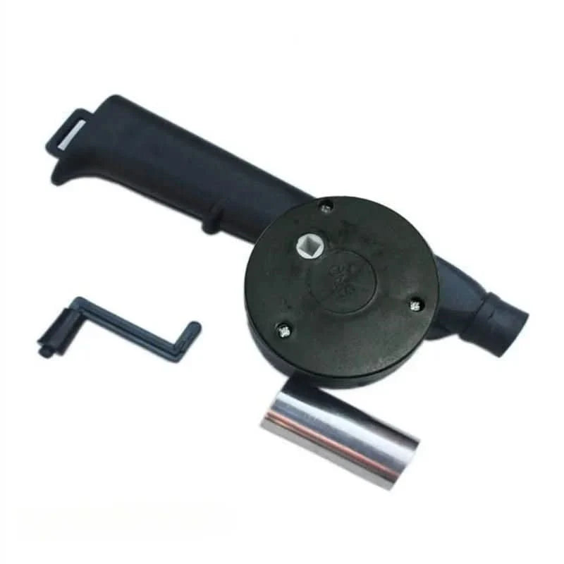 Charcoal Grill Fan Hand-Operated Lightweight Plastic