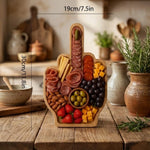 Charcuterie Board Wood Middle Finger Design