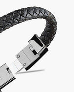 Charging Bracelet USB Braided PU Leather Waterproof