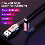 Charging Cable Fast Charging Woven Fabric Multi-Connector