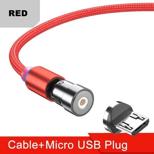 Charging Cable Magnetic Multi-Connector Rotatable LED Indicator