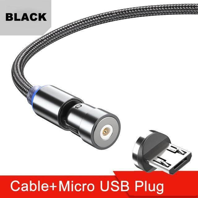 Charging Cable Magnetic Multi-Connector Rotatable LED Indicator
