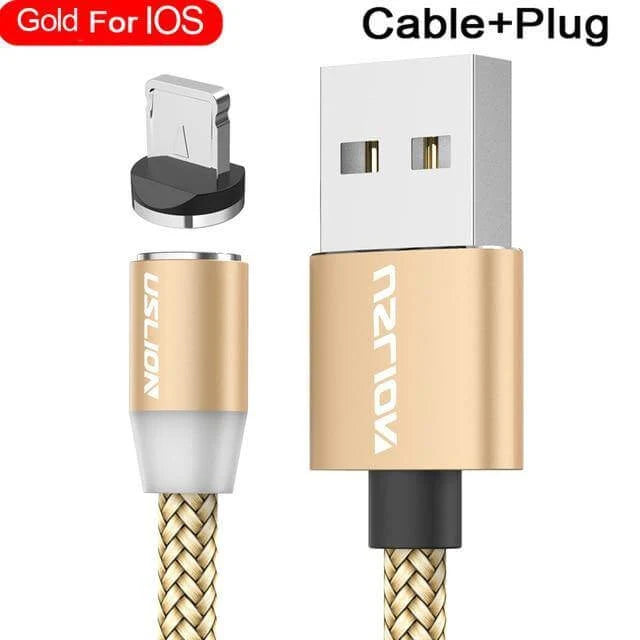 Charging Cable Magnetic Nylon-Braided With LED Indicator