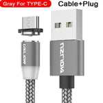 Charging Cable Magnetic Nylon-Braided With LED Indicator