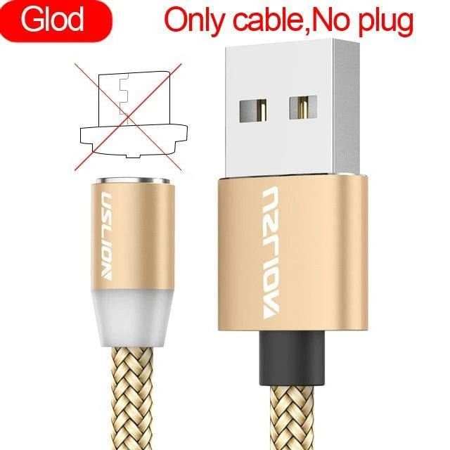 Charging Cable Magnetic Nylon-Braided With LED Indicator