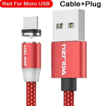 Charging Cable Magnetic Nylon-Braided With LED Indicator