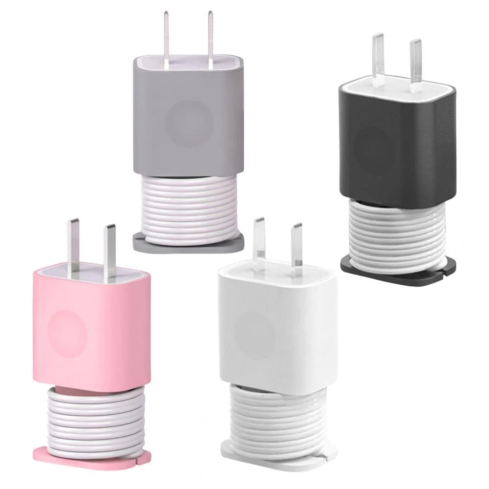 Charging Cable Organizer Silicone Adapter Protector Tangle-Free Storage