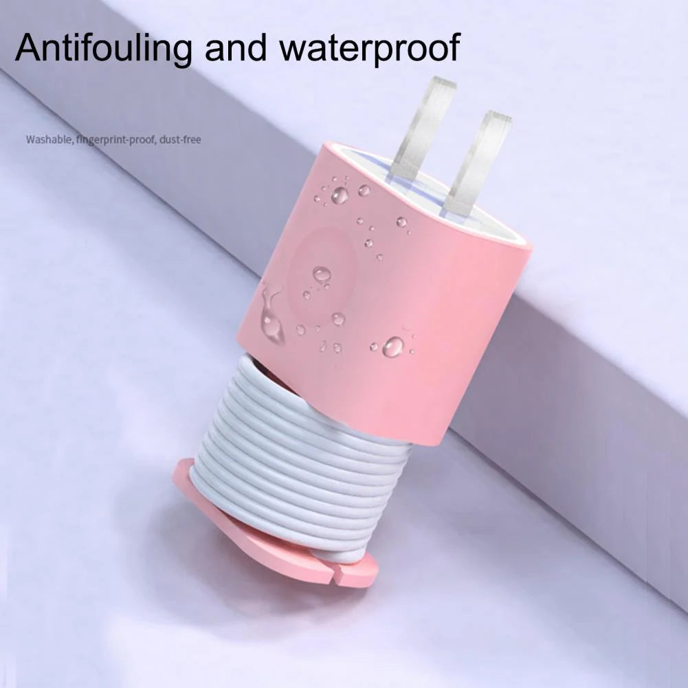 Charging Cable Organizer Silicone Adapter Protector Tangle-Free Storage