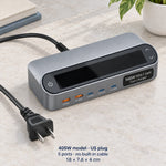 Charging Station LCD Display 5-Port GaN USB Charger