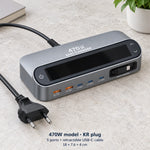 Charging Station LCD Display 5-Port GaN USB Charger
