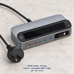 Charging Station LCD Display 5-Port GaN USB Charger