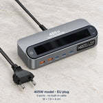 Charging Station LCD Display 5-Port GaN USB Charger