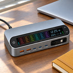 Charging Station LCD Display 5-Port GaN USB Charger