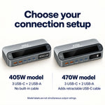 Charging Station LCD Display 5-Port GaN USB Charger