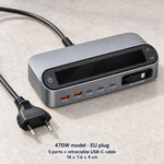 Charging Station LCD Display 5-Port GaN USB Charger