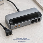 Charging Station LCD Display 5-Port GaN USB Charger