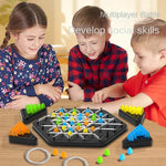 Chess Set Wood Pieces & Rubber Bands Portable