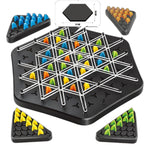 Chess Set Wood Pieces & Rubber Bands Portable