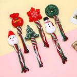 Chew & Tug Toy Christmas Plush & Rope 6-Pack