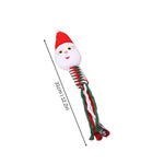 Chew & Tug Toy Christmas Plush & Rope 6-Pack