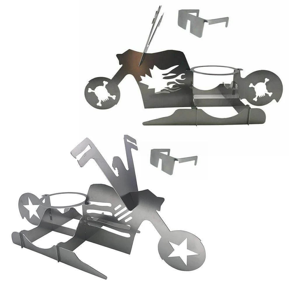 Chicken Roasting Stand Stainless Steel Motorcycle Design For Grill & Oven