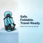 Child Car Booster Seat Foldable Portable 5-Point Harness