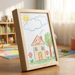 Children's Art Display Frame Front-Opening Integrated Storage