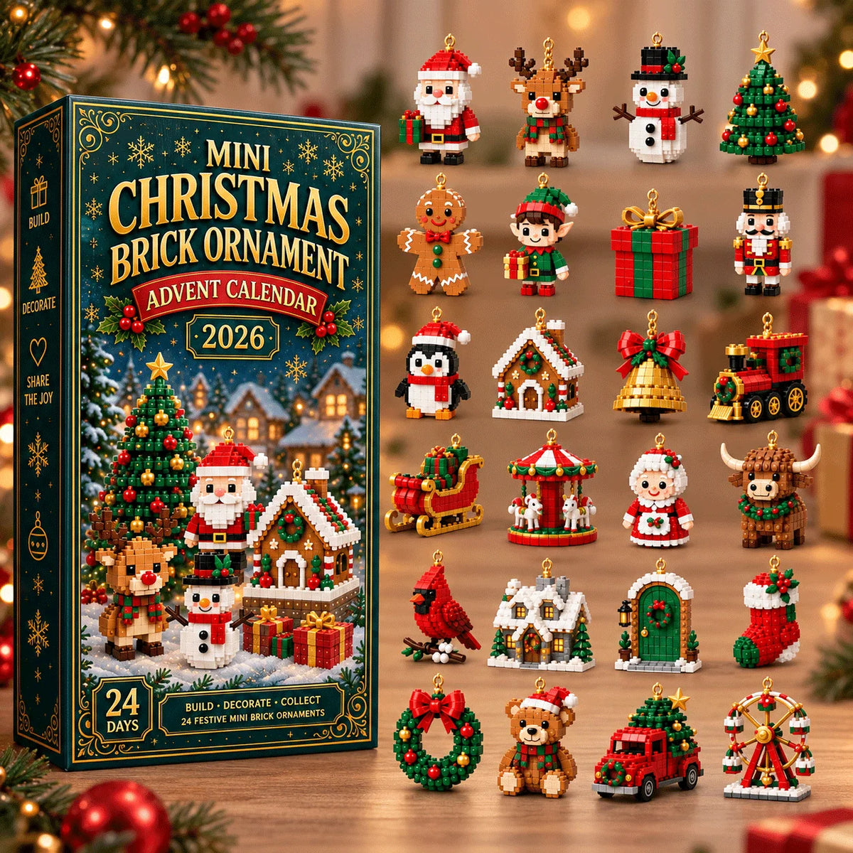 Christmas Advent Calendar 24 Mini Building Sets