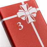 Christmas Advent Calendar 24 Miniature Book Ornaments Reusable